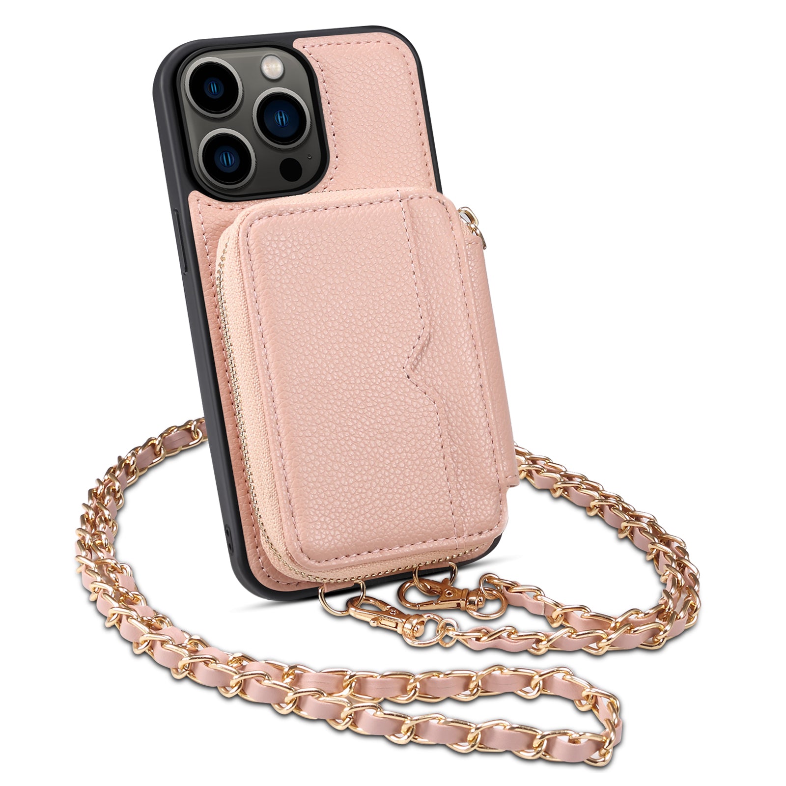 For iPhone 14 Pro Max Kickstand Card Holder Phone Cover Wallet PU Leather TPU Phone Case with Strap For iPhone 14 Pro Max Kickstand Card Holder Phone Cover Wallet PU Leather TPU Phone Case with Strap